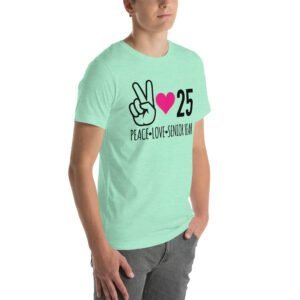 Senior Year Celebration T-Shirt 2025 - Peace Love Senior Year - Available in Multiple Colors and Sizes - 100% Combed Cotton - Lightweight and Comfortable - Perfect for Seniors - On-Demand Production - Reduce Overproduction - Ideal for Senior Year Celebrations - Great for Graduation - Shop Now!