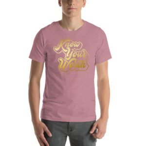 Autumn Aqua Unisex T-Shirt in Heather Orchid Berry Ocean Blue - XS-5XL | Lightweight