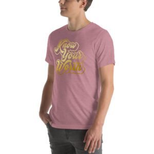 Autumn Aqua Unisex T-Shirt in Heather Orchid Berry Ocean Blue - XS-5XL | Lightweight