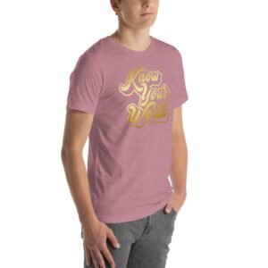 Autumn Aqua Unisex T-Shirt in Heather Orchid Berry Ocean Blue - XS-5XL | Lightweight