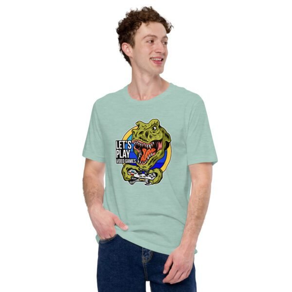 T-Rex Gamer Rage Dinosaur Gaming Shirt in Multiple Colors and Sizes - 100% Cotton Lightweight Humor T-Shirts - Image 22