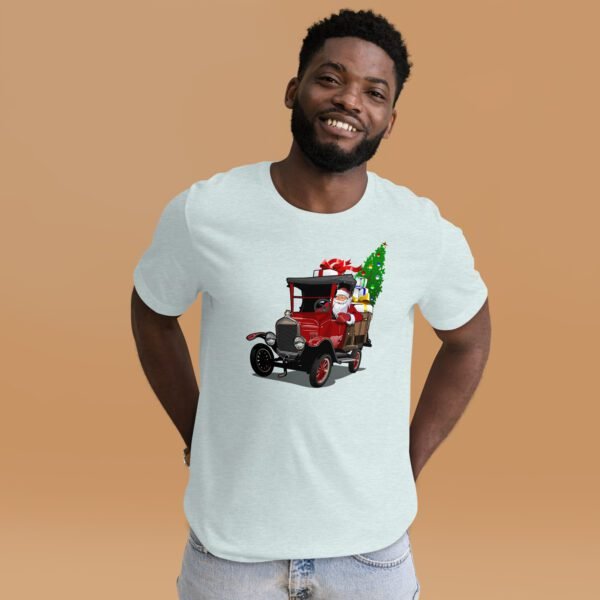 Santa's Gift Truck Christmas Celebration Tee - Festive Holiday Shirt for Men and Women - Image 15