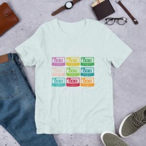 Vintage Playlist Tee-Shirt in Multiple Colors and Sizes - 100% Combed Cotton - Lightweight and Comfortable - Perfect for Vintage Music Lovers - On-Demand Production - Reduce Overproduction - T-Shirts, Vintage