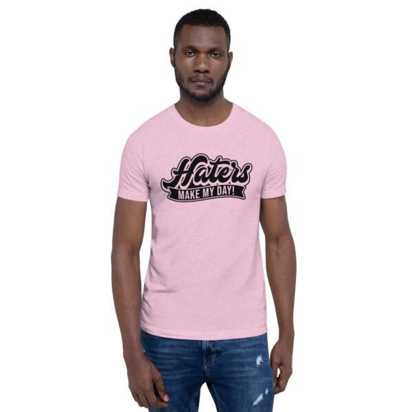 Turn Haters into Motivation Graphic Tee - Heather Prism Lilac, Raspberry, True Royal, Leaf, Orange, Red, Toast, White - Sizes S-4XL - 100% Combed Cotton - Lightweight & Comfortable - Perfect for Humor & T-Shirts - Image 37