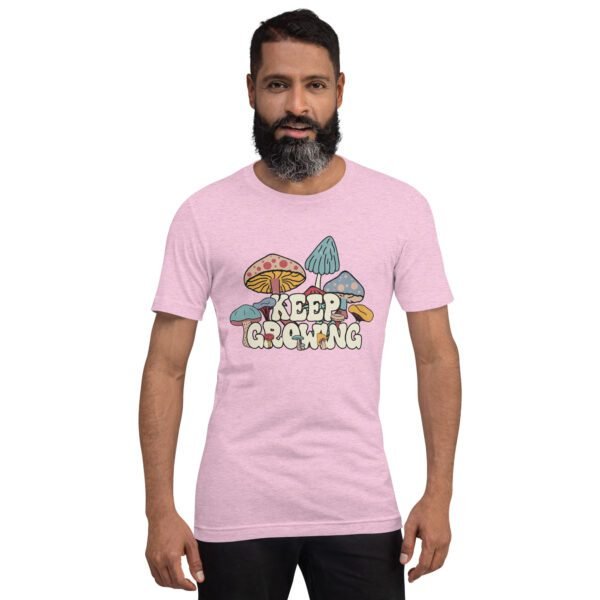 Keep Growing Inspirational Tee-shirt in Black, Navy, Lilac, and Peach - XS-4XL - Soft Fabric - Image 17