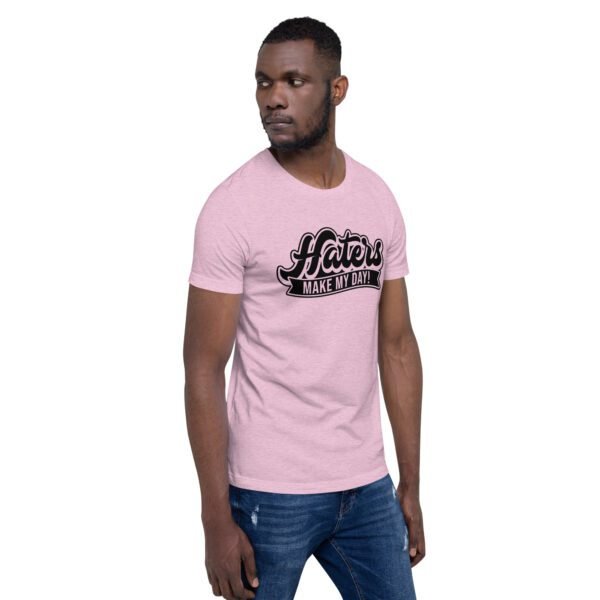 Turn Haters into Motivation Graphic Tee - Heather Prism Lilac, Raspberry, True Royal, Leaf, Orange, Red, Toast, White - Sizes S-4XL - 100% Combed Cotton - Lightweight & Comfortable - Perfect for Humor & T-Shirts - Image 39