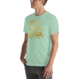 Autumn Aqua Unisex T-Shirt in Heather Orchid Berry Ocean Blue - XS-5XL | Lightweight