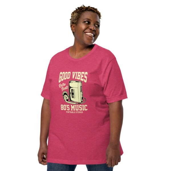 Retro 80's Music T-Shirt in Black, Gold, Navy, Raspberry, Olive, Orange, Red - Available in Sizes S-4XL - 100% Cotton - Lightweight & Comfortable - Music Tees - Image 16
