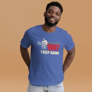Quit Design Straightforward Message Shirt in Berry, Black, Forest, Navy - Sizes S-4XL | 100% Cotton | Lightweight