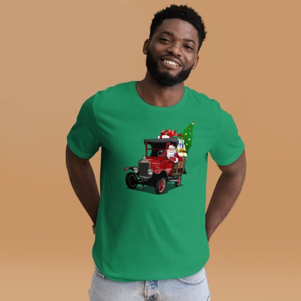 Santa's Gift Truck Christmas Celebration Tee - Festive Holiday Shirt for Men and Women - Image 7