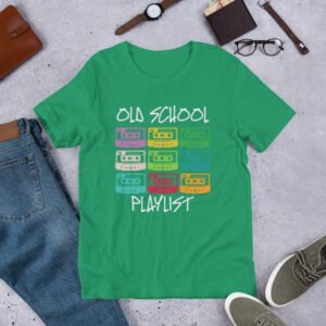Vintage Playlist Tee-Shirt in Multiple Colors and Sizes - 100% Combed Cotton - Lightweight and Comfortable - Perfect for Vintage Music Lovers - On-Demand Production - Reduce Overproduction - T-Shirts, Vintage