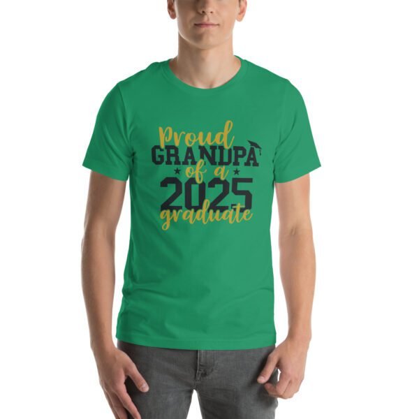 2025 Graduate Seniors T-Shirt in Asphalt, Citron, and Heather Mint - Grandpa's Pride Tee in Sizes 2XL-4XL, S-XL
