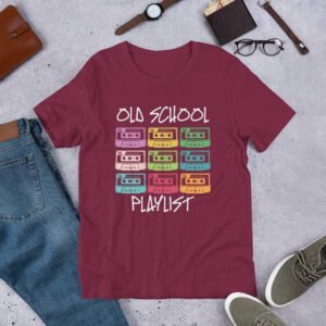 Vintage Playlist Tee-Shirt in Multiple Colors and Sizes - 100% Combed Cotton - Lightweight and Comfortable - Perfect for Vintage Music Lovers - On-Demand Production - Reduce Overproduction - T-Shirts, Vintage