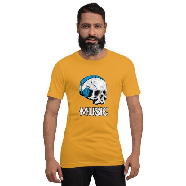 Music is My Life Premium Tee for Music Lovers in Black, Navy, Peach, Mustard, Red, White - XS-4XL - 100% Cotton - Lightweight - Image 21