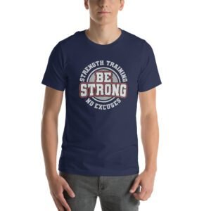 Be Strong in Style with Our Strength Training T-Shirt | Aqua, Berry, Black, True Royal | S-4XL | 100% Cotton | Fitness Tee