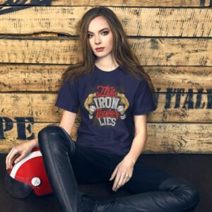 Premium Strength Training Tee - The Iron Never Lies | Black, Brown, Red, Navy | XS-5XL | 100% Cotton | Fitness T-Shirt