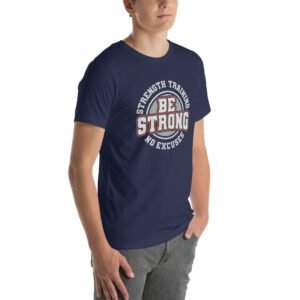 Be Strong in Style with Our Strength Training T-Shirt | Aqua, Berry, Black, True Royal | S-4XL | 100% Cotton | Fitness Tee