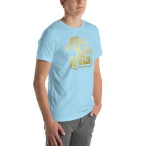 Autumn Aqua Unisex T-Shirt in Heather Orchid Berry Ocean Blue - XS-5XL | Lightweight