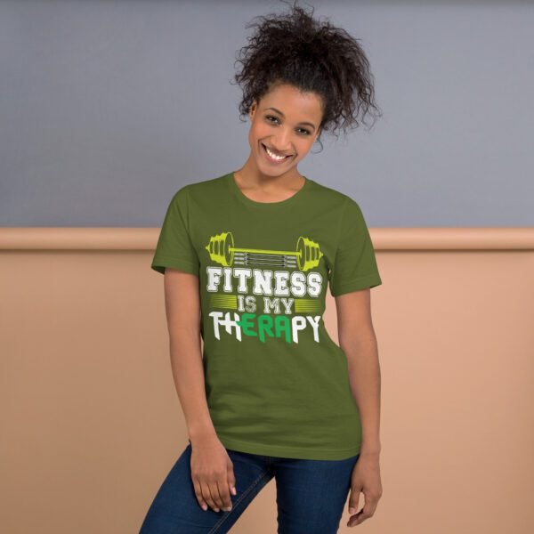 Fitness Is My Therapy Shirt - Berry, Black, Brown | S-4XL | 100% Cotton | Lightweight - Image 45