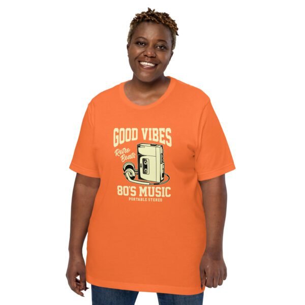 Retro 80's Music T-Shirt in Black, Gold, Navy, Raspberry, Olive, Orange, Red - Available in Sizes S-4XL - 100% Cotton - Lightweight & Comfortable - Music Tees