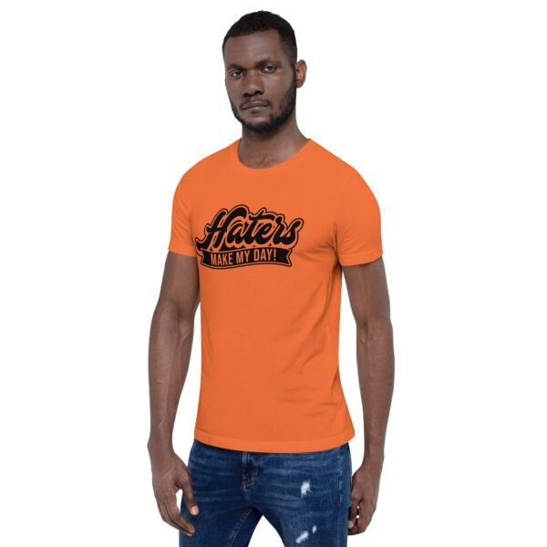 Turn Haters into Motivation Graphic Tee - Heather Prism Lilac, Raspberry, True Royal, Leaf, Orange, Red, Toast, White - Sizes S-4XL - 100% Combed Cotton - Lightweight & Comfortable - Perfect for Humor & T-Shirts - Image 32