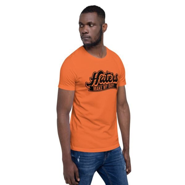 Turn Haters into Motivation Graphic Tee - Heather Prism Lilac, Raspberry, True Royal, Leaf, Orange, Red, Toast, White - Sizes S-4XL - 100% Combed Cotton - Lightweight & Comfortable - Perfect for Humor & T-Shirts - Image 33