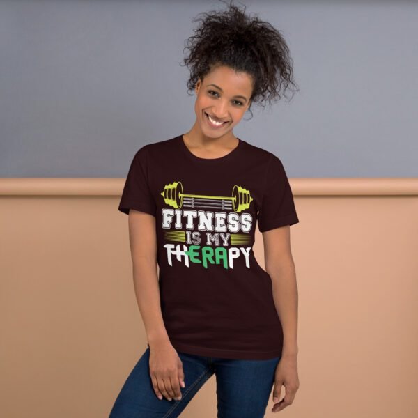 Fitness Is My Therapy Shirt - Berry, Black, Brown | S-4XL | 100% Cotton | Lightweight - Image 9