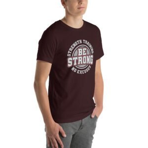 Be Strong in Style with Our Strength Training T-Shirt | Aqua, Berry, Black, True Royal | S-4XL | 100% Cotton | Fitness Tee