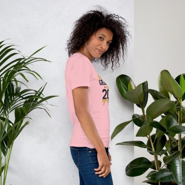 Grandma 2025 Joyful Tee-shirt in Heather Mint, Orange, Kelly, Pebble, Pink, Red, Tan, White, Yellow - Soft Lightweight Cotton - Seniors T-Shirts in Various Sizes - Image 24
