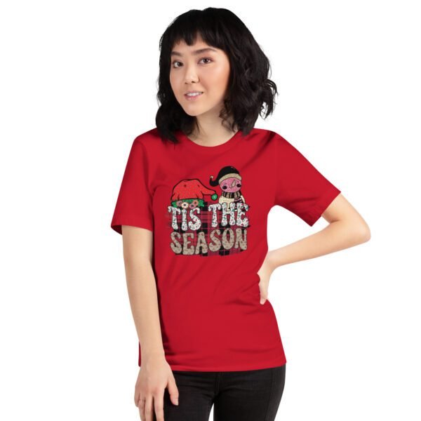 Festive Holiday Shirt in Athletic Heather, Black, Mint, Red, Toast, White - XS-4XL - 100% Cotton - Holiday T-Shirt for Men and Women - Image 7