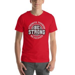 Be Strong in Style with Our Strength Training T-Shirt | Aqua, Berry, Black, True Royal | S-4XL | 100% Cotton | Fitness Tee