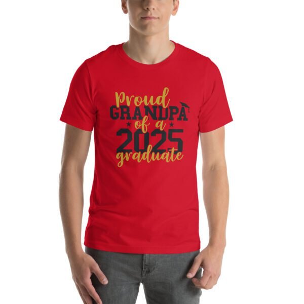 2025 Graduate Seniors T-Shirt in Asphalt, Citron, and Heather Mint - Grandpa's Pride Tee in Sizes 2XL-4XL, S-XL - Image 2