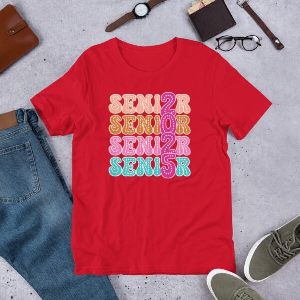 2025 Senior Class Tee-shirt in Black, Heather Midnight Navy, Mint, Peach, Kelly, Orange, Red, White | Sizes S-4XL | Soft - Image 4