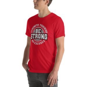 Be Strong in Style with Our Strength Training T-Shirt | Aqua, Berry, Black, True Royal | S-4XL | 100% Cotton | Fitness Tee
