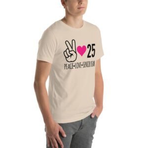 Senior Year Celebration T-Shirt 2025 - Peace Love Senior Year - Available in Multiple Colors and Sizes - 100% Combed Cotton - Lightweight and Comfortable - Perfect for Seniors - On-Demand Production - Reduce Overproduction - Ideal for Senior Year Celebrations - Great for Graduation - Shop Now!