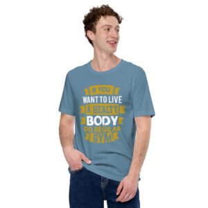 Get Motivated with our Workout Inspiration Shirt - Stay Fit and Healthy at the Gym | Available in Aqua, Berry, Black, and Dark Grey Heather | Sizes S-4XL | Fitness T-Shirt