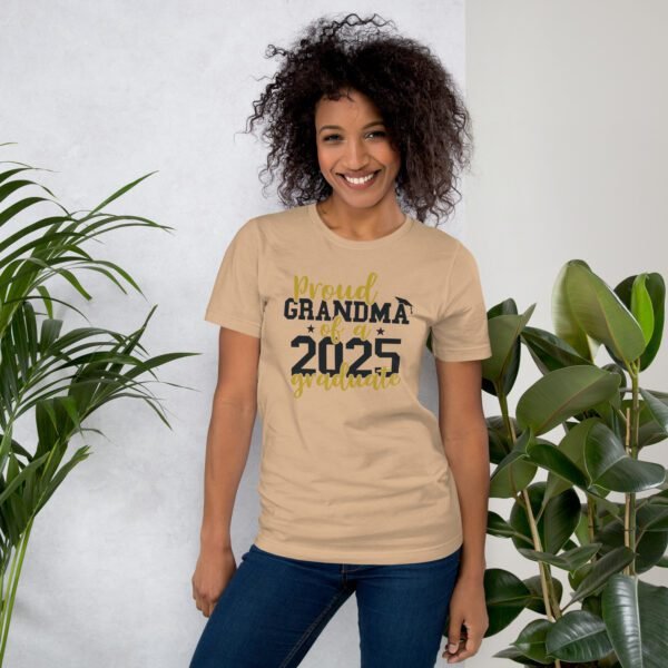 Grandma 2025 Joyful Tee-shirt in Heather Mint, Orange, Kelly, Pebble, Pink, Red, Tan, White, Yellow - Soft Lightweight Cotton - Seniors T-Shirts in Various Sizes - Image 17