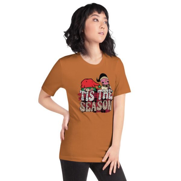 Festive Holiday Shirt in Athletic Heather, Black, Mint, Red, Toast, White - XS-4XL - 100% Cotton - Holiday T-Shirt for Men and Women - Image 15
