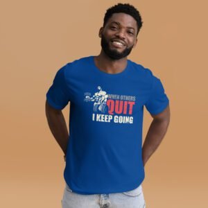 Quit Design Straightforward Message Shirt in Berry, Black, Forest, Navy - Sizes S-4XL | 100% Cotton | Lightweight