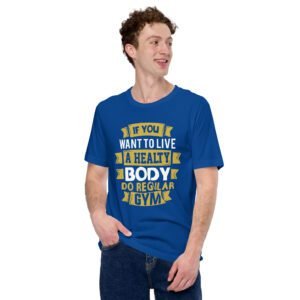 Get Motivated with our Workout Inspiration Shirt - Stay Fit and Healthy at the Gym | Available in Aqua, Berry, Black, and Dark Grey Heather | Sizes S-4XL | Fitness T-Shirt