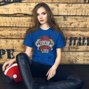 Premium Strength Training Tee - The Iron Never Lies | Black, Brown, Red, Navy | XS-5XL | 100% Cotton | Fitness T-Shirt