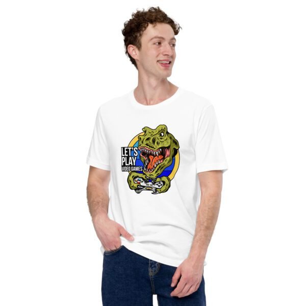 T-Rex Gamer Rage Dinosaur Gaming Shirt in Multiple Colors and Sizes - 100% Cotton Lightweight Humor T-Shirts - Image 29