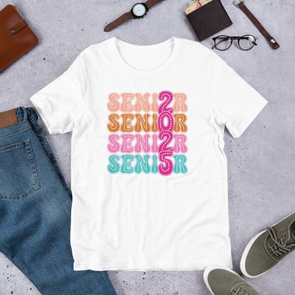 2025 Senior Class Tee-shirt in Black, Heather Midnight Navy, Mint, Peach, Kelly, Orange, Red, White | Sizes S-4XL | Soft - Image 9