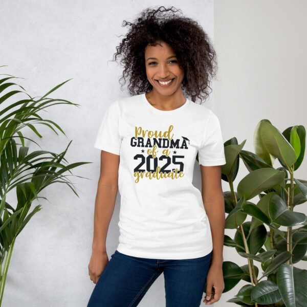 Grandma 2025 Joyful Tee-shirt in Heather Mint, Orange, Kelly, Pebble, Pink, Red, Tan, White, Yellow - Soft Lightweight Cotton - Seniors T-Shirts in Various Sizes - Image 33