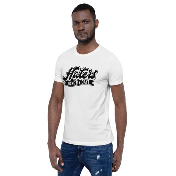 Turn Haters into Motivation Graphic Tee - Heather Prism Lilac, Raspberry, True Royal, Leaf, Orange, Red, Toast, White - Sizes S-4XL - 100% Combed Cotton - Lightweight & Comfortable - Perfect for Humor & T-Shirts - Image 44