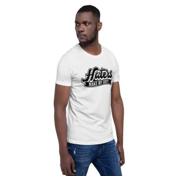 Turn Haters into Motivation Graphic Tee - Heather Prism Lilac, Raspberry, True Royal, Leaf, Orange, Red, Toast, White - Sizes S-4XL - 100% Combed Cotton - Lightweight & Comfortable - Perfect for Humor & T-Shirts - Image 45