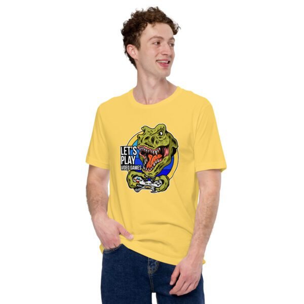 T-Rex Gamer Rage Dinosaur Gaming Shirt in Multiple Colors and Sizes - 100% Cotton Lightweight Humor T-Shirts