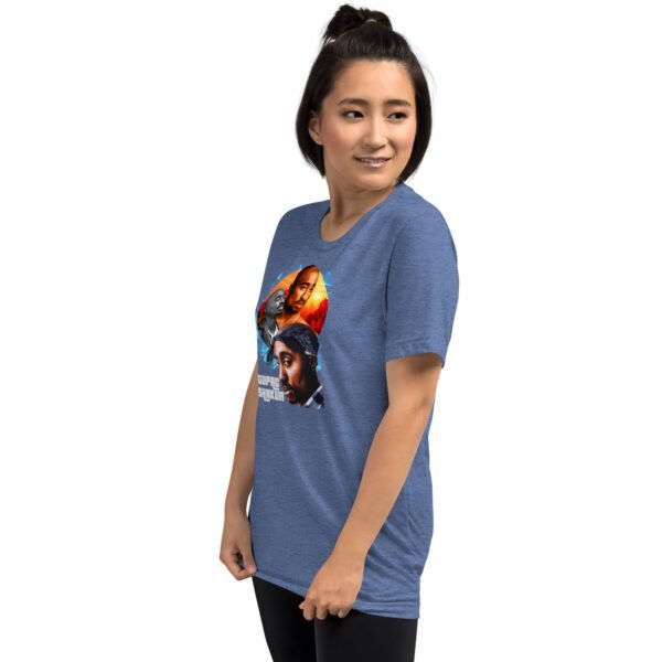 Blue Triblend Short Sleeve T-Shirt | Charcoal-Black, Clay, Grey, Mauve, Olive, Tan, Teal | XS-4XL | Vintage Fit | 50% Polyester | Pop Culture Tee - Image 21