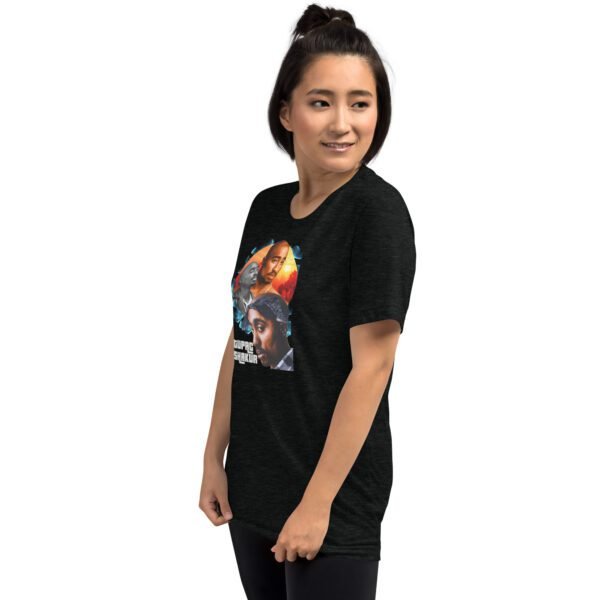 Blue Triblend Short Sleeve T-Shirt | Charcoal-Black, Clay, Grey, Mauve, Olive, Tan, Teal | XS-4XL | Vintage Fit | 50% Polyester | Pop Culture Tee - Image 3