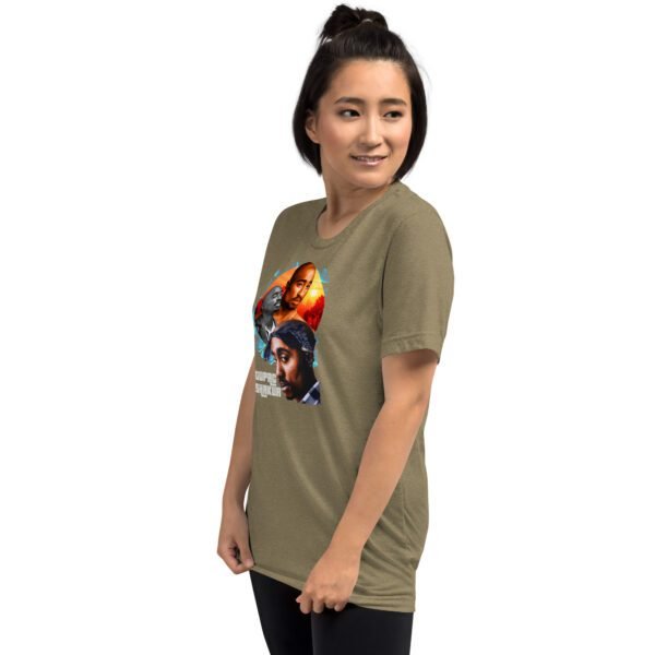 Blue Triblend Short Sleeve T-Shirt | Charcoal-Black, Clay, Grey, Mauve, Olive, Tan, Teal | XS-4XL | Vintage Fit | 50% Polyester | Pop Culture Tee - Image 33
